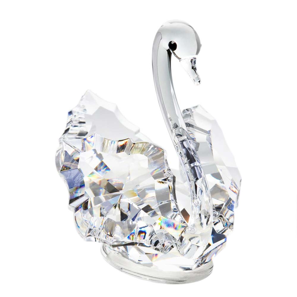Crystal Swan Figurine - 2 inches by Preciosa Crystal