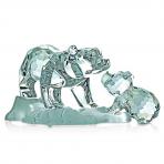 Crystal Bear Figuirne with Cub - Preciosa Designer Series