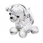 Preciosa Miniature Crystal Doggie Figurine