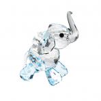 Preciosa Blue Crystal Lucky Elephant Figurine