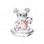 Preciosa Crystal Baby Bear holding Pink Pacifier