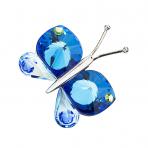 Preciosa Crystal Bermuda Blue Butterfly with magnet