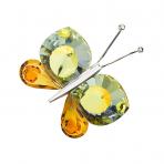 Preciosa Crystal Yellow Orange Butterfly with Magnet