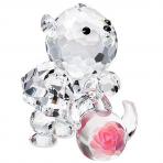 Preciosa Crystal Bear and Tea Kettle Figurine
