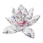 Preciosa Crystal Lotus Flower with Pink Center