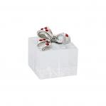 Crystal Christmas Gift Box with Decorative Bow