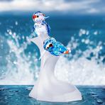 Preciosa Crystal Kingfisher Figurine Designer Series, Gemstone of the River