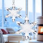 Icy Crystal Snowflake Christmas Tree Ornament by Preciosa Crystal