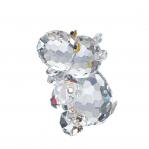 Crystal Babby Hippo Figurine by Preciosa, 2.6 inches