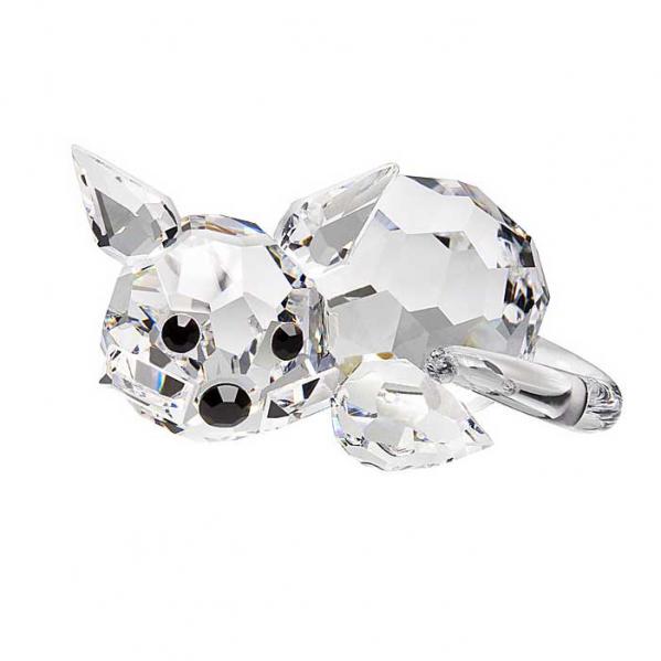 Preciosa Crystal Kitten Figurine Lying