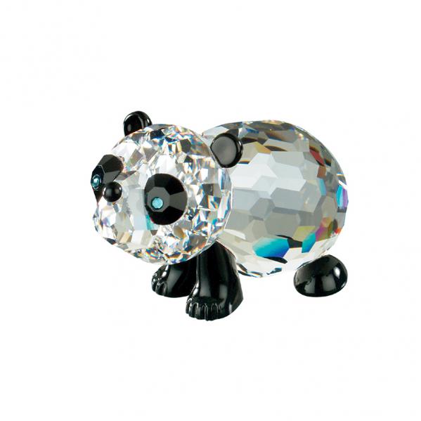 Preciosa Crystal and Black Panda Bear Figurine