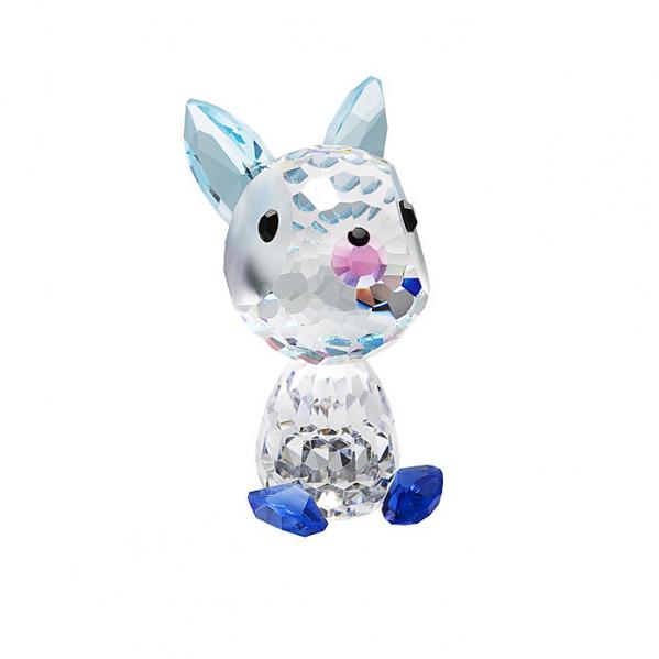 Preciosa Crystal Bunny Checkers Birthday Figurine