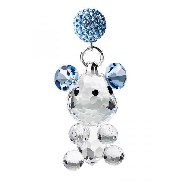 Preciosa Crystal Dangling Mouse Figurine with Magnet