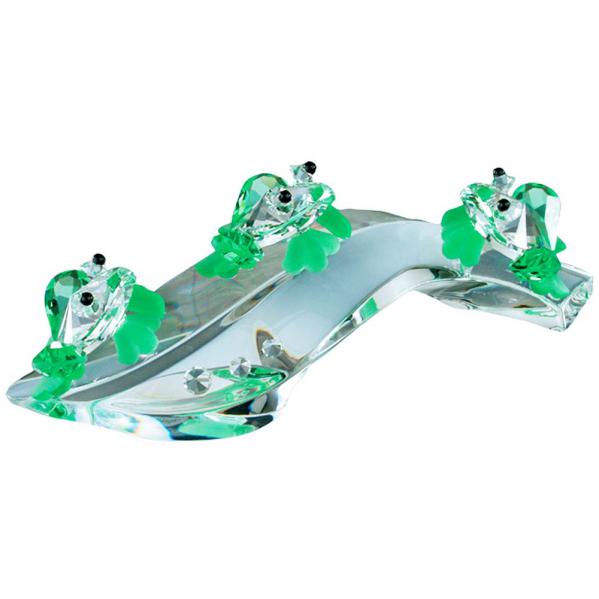 Preciosa Crystal Frogs in Concert Figurine