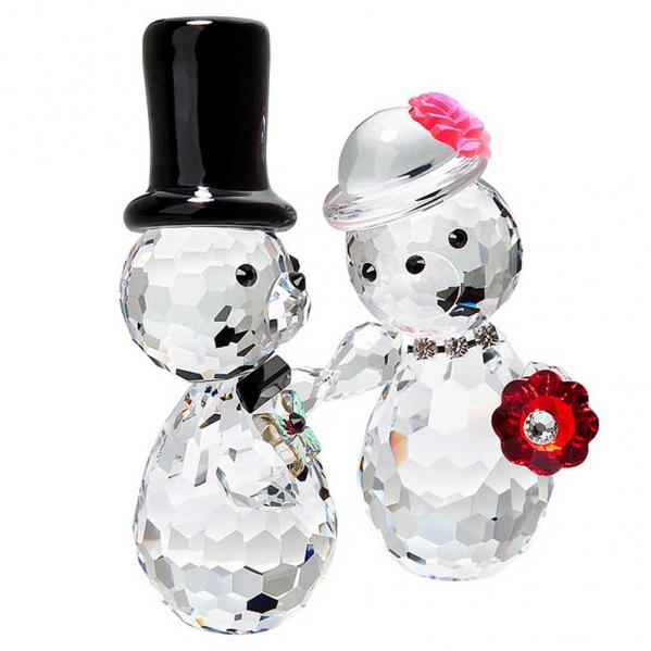 Preciosa Crystal Bride and Groom Bears Figurine