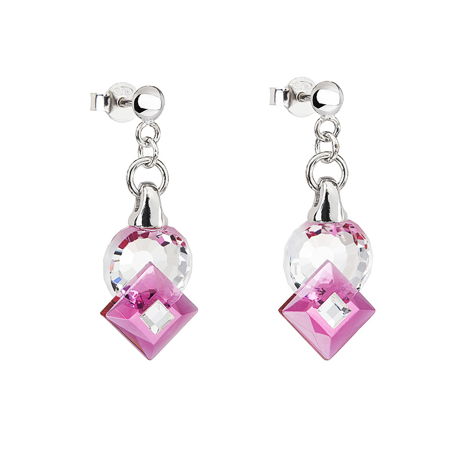 Preciosa Crystal Fuchsia Earrings - Jenny