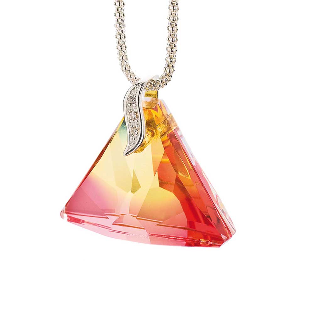 yellow crystal necklace