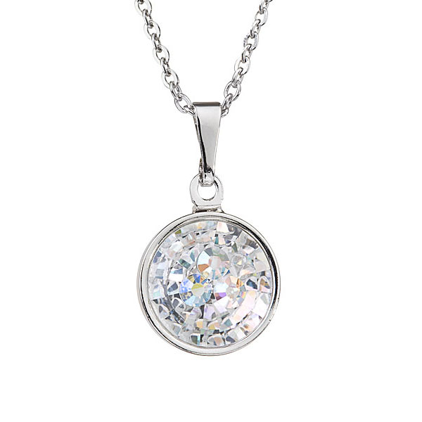 Preciosa Crystal Aurora Borealis Pendant Solitaire - Livia