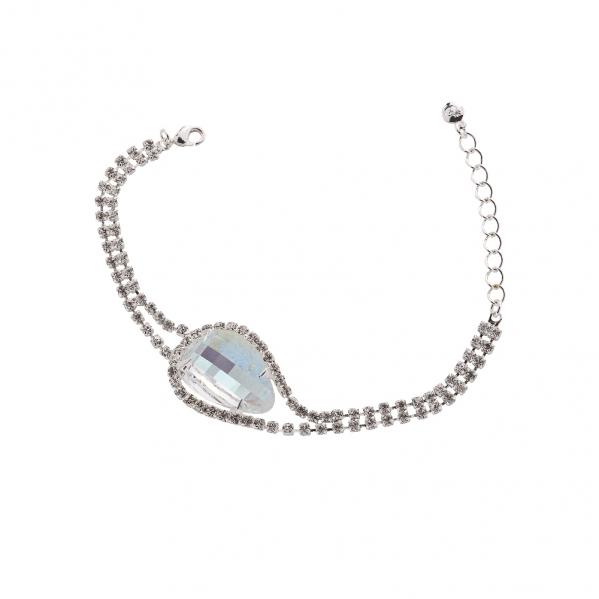 Peciosa Crystal Aurora Borealis Everlasting Love Bracelet