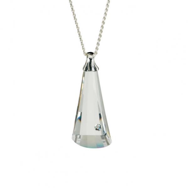 Preciosa Clear Crystal Pendant - Evelyn