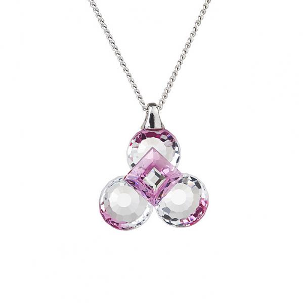 Preciosa Crystal Fuchia Clover Pendant - Jenny