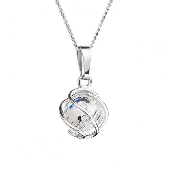 Preciosa Aurora Borealis Crystal Romantic Bead Pendant Necklace